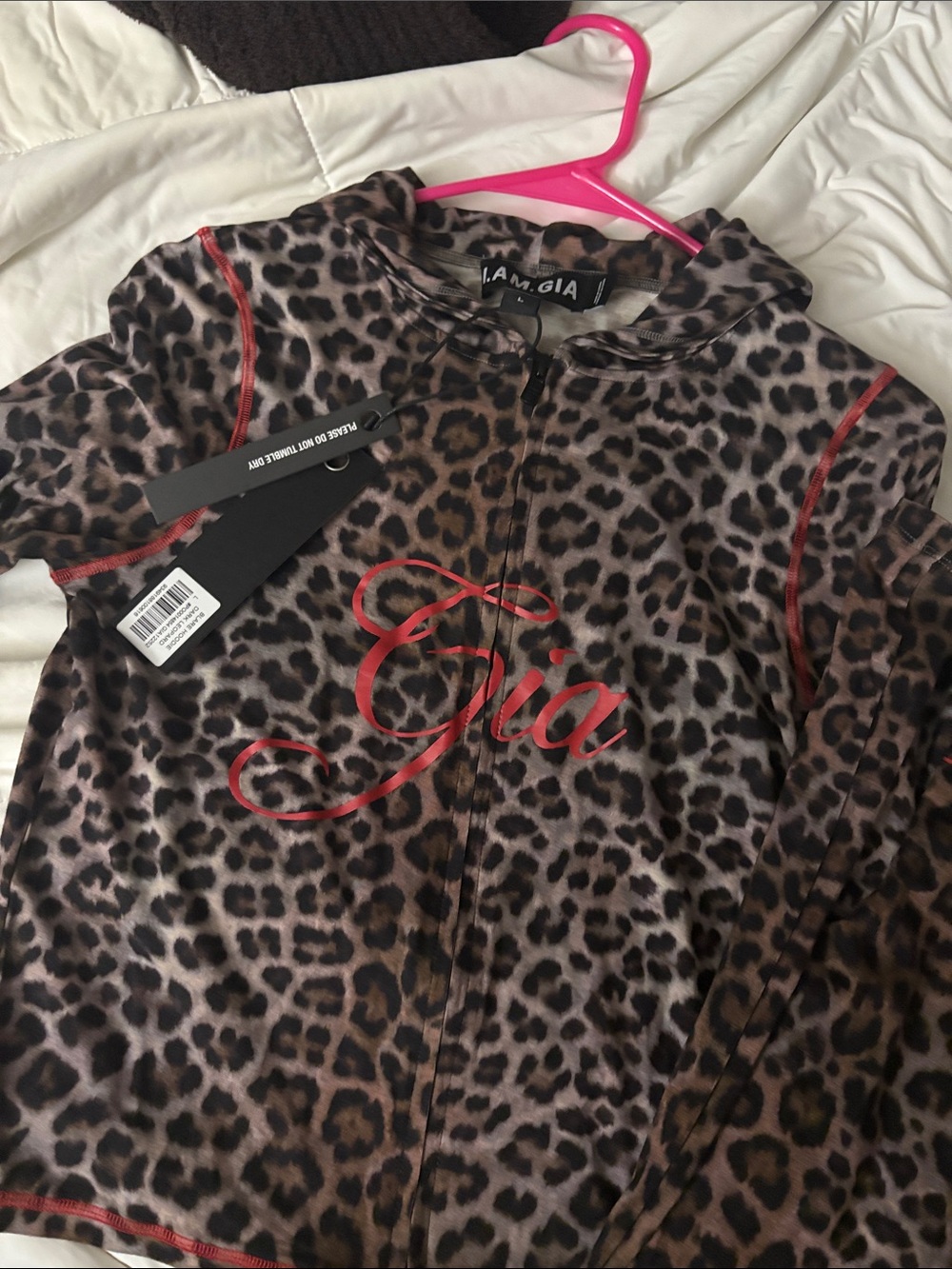 I am Gia blare tracksuit dark leopard - Picture 4 of 8